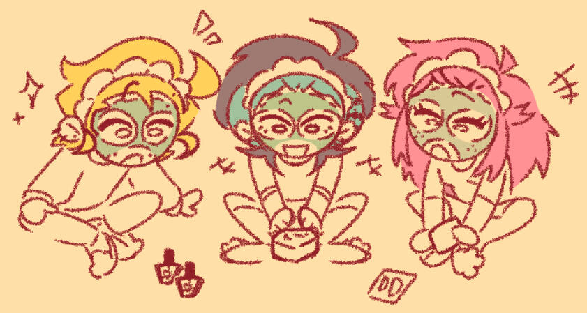 Jaxson, Victoria, and Vixen (Friend’s OCs, Victoria belongs to @Hinata_KunOvO on Twitter/X)