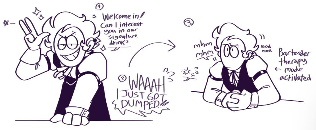 Jax as a bartender