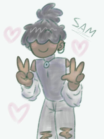 First digital art of Sam made by me